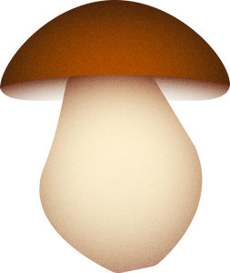 Modern Geometric Porcini Mushrooms